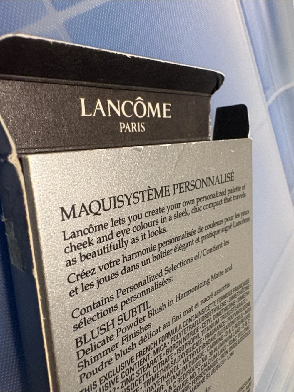 NIB [Lancôme] Subtil Rose Harmonie Oil-Free Powder Maquisysteme Blush Compact